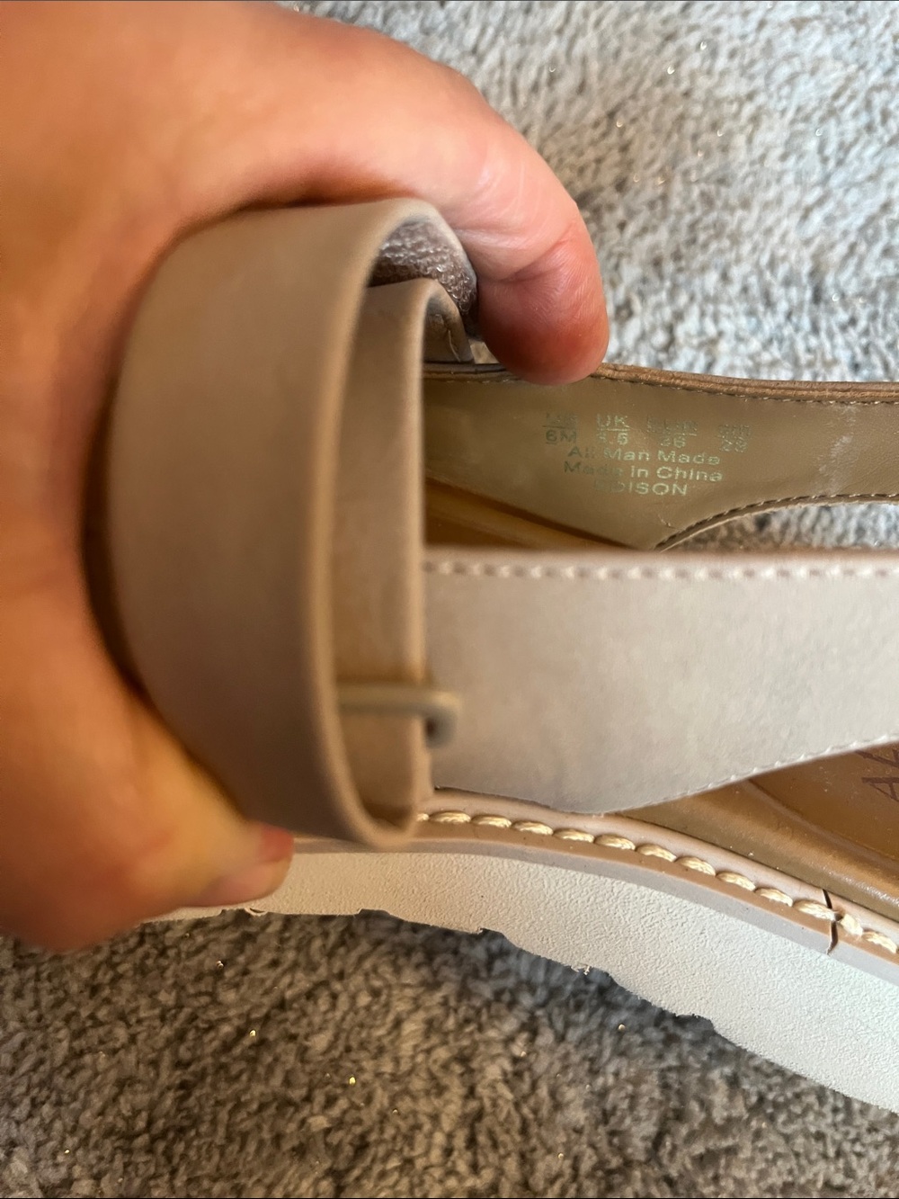 Naturalizer Women's Beige Mary Jane Slingback Flats - Picture 12 of 12